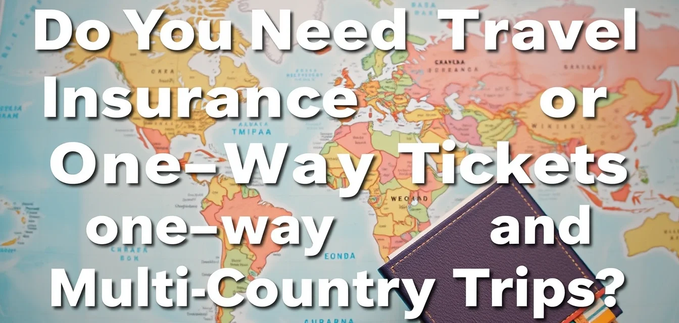 Do You Need Travel Insurance for One-Way Tickets and Multi-Country Trips?